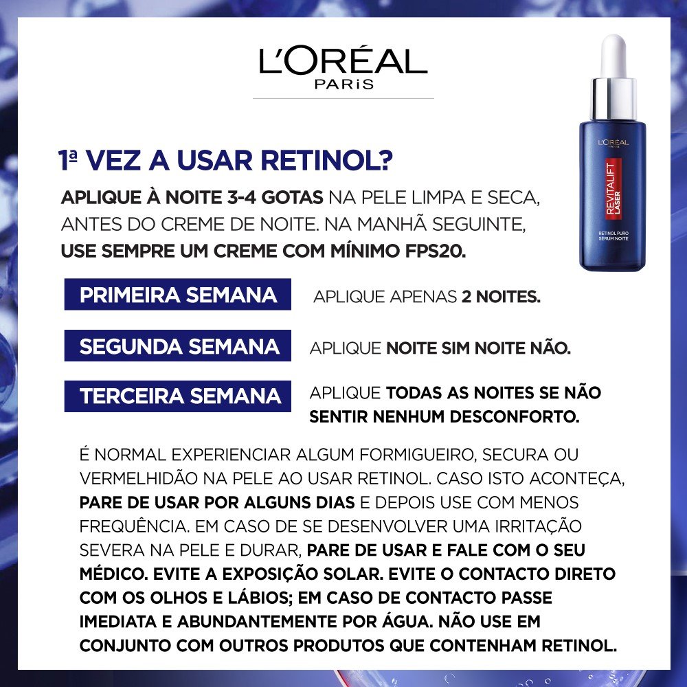 Sérum Com Retinol Puro Revitalift Laser Loréal Paris